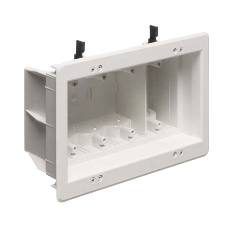 electrical box with recessed faceplate|recessed electrical boxes.